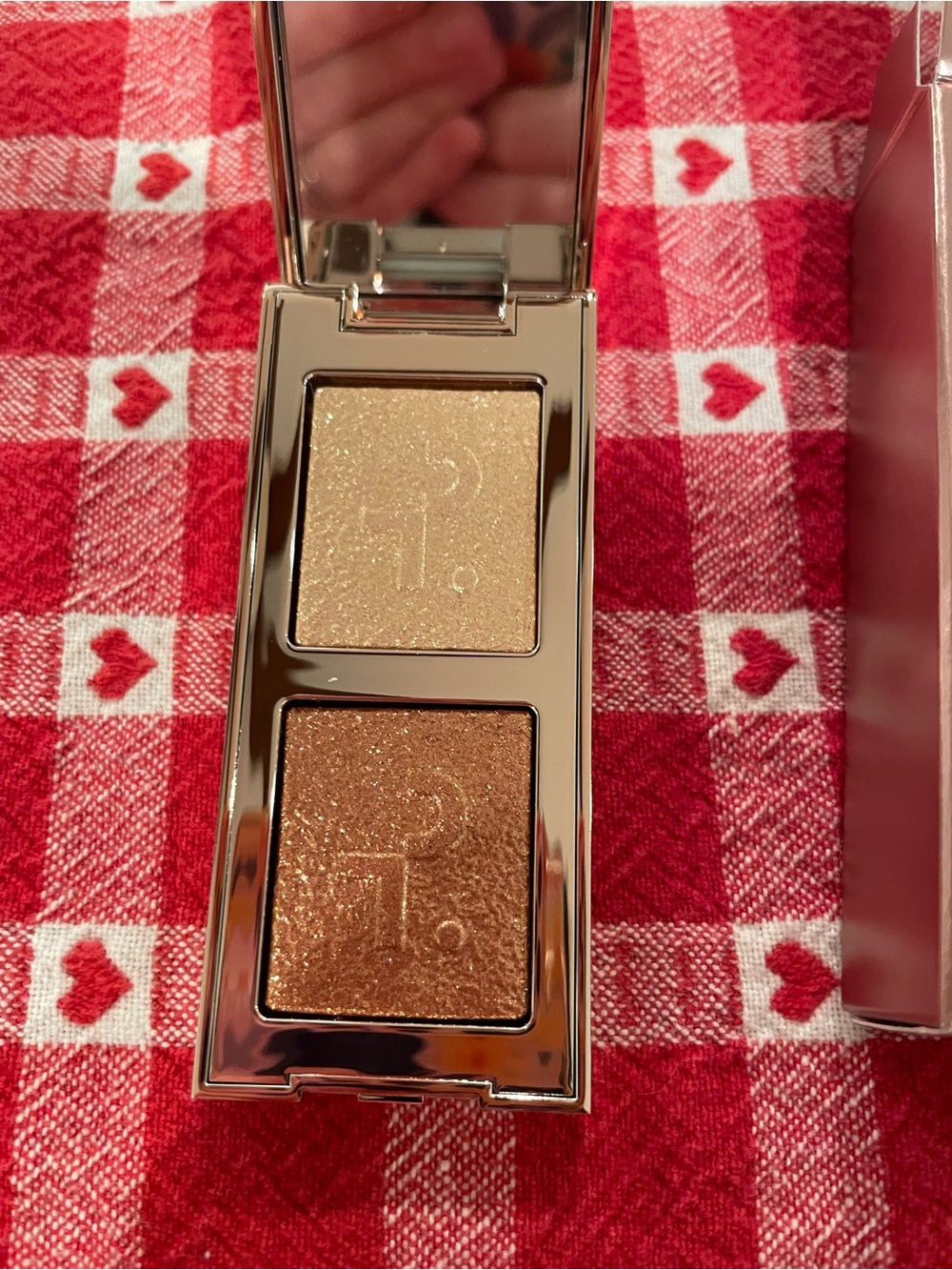 Patrick Ta When The Sun Sets Shimmery Peach and Champagne Eyeshadow Duo - Picture 2 of 9